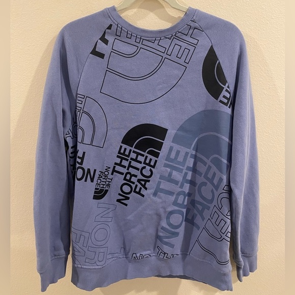 The North Face Tops - The North Face crew neck sweatshirt blue women’s size large